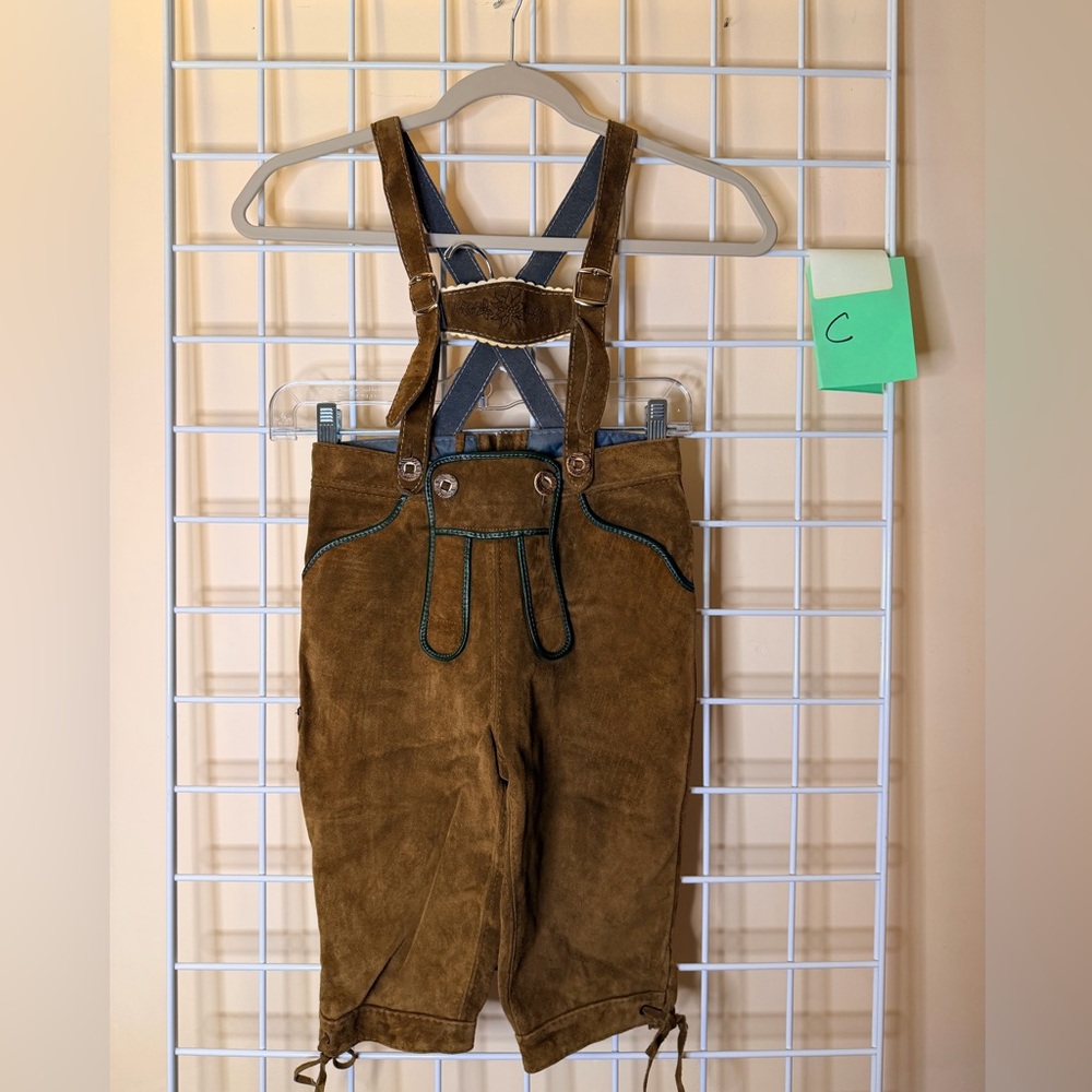 NWT Brown Suede Lederhosen-w/Suspenders